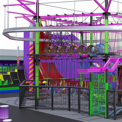 स्काईलाइन के साथ हॉट सेल इंडोर रोप कोर्स